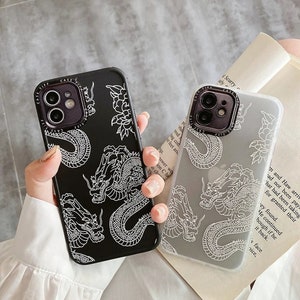 Drache Japanischer Chinesischer Drache Niedliche Kawaii iPhone Hülle für iPhone 6 6S 7 8 X XS XR 11 12 12 Pro 13 Ästhetische Drachenliebhaber Trendy iPhone Hülle