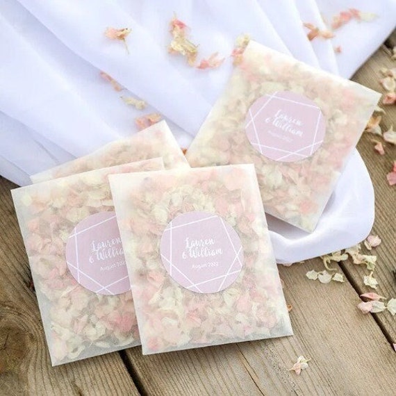 Personalised Confetti Sachets / Wedding Confetti / Confetti Etsy