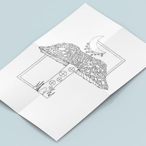 Mushroom Adult Colouring Pages