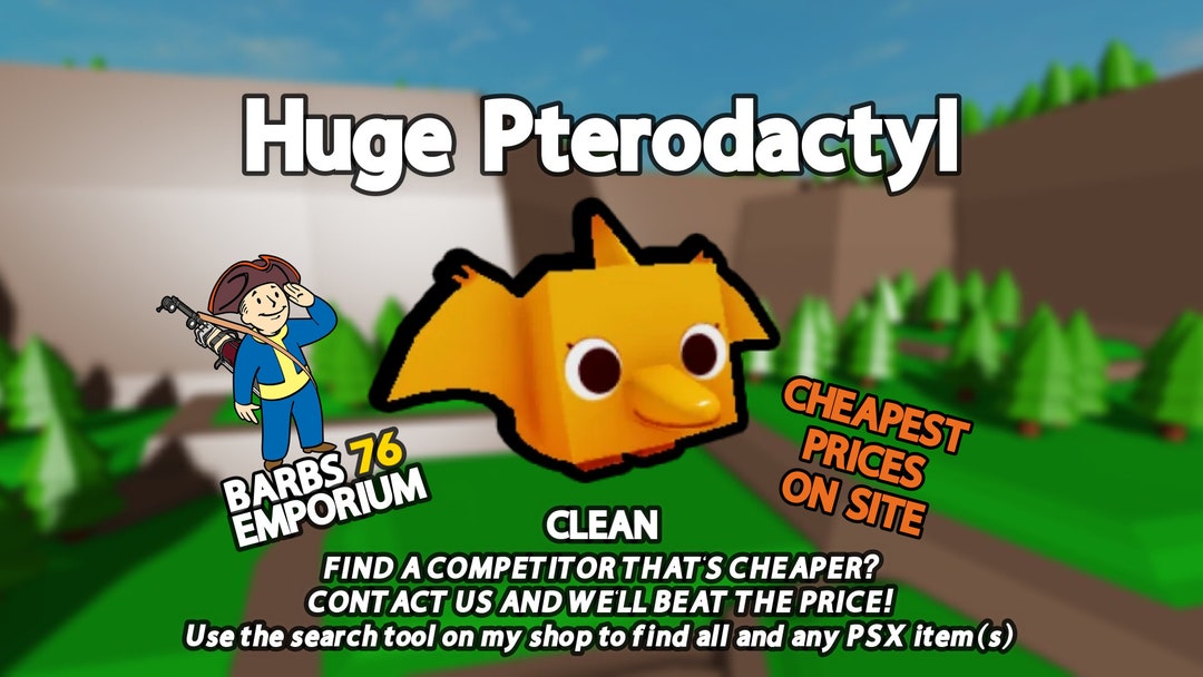 PSX Huge Pterodactyl Pet Simulator X Pet Sim X Etsy