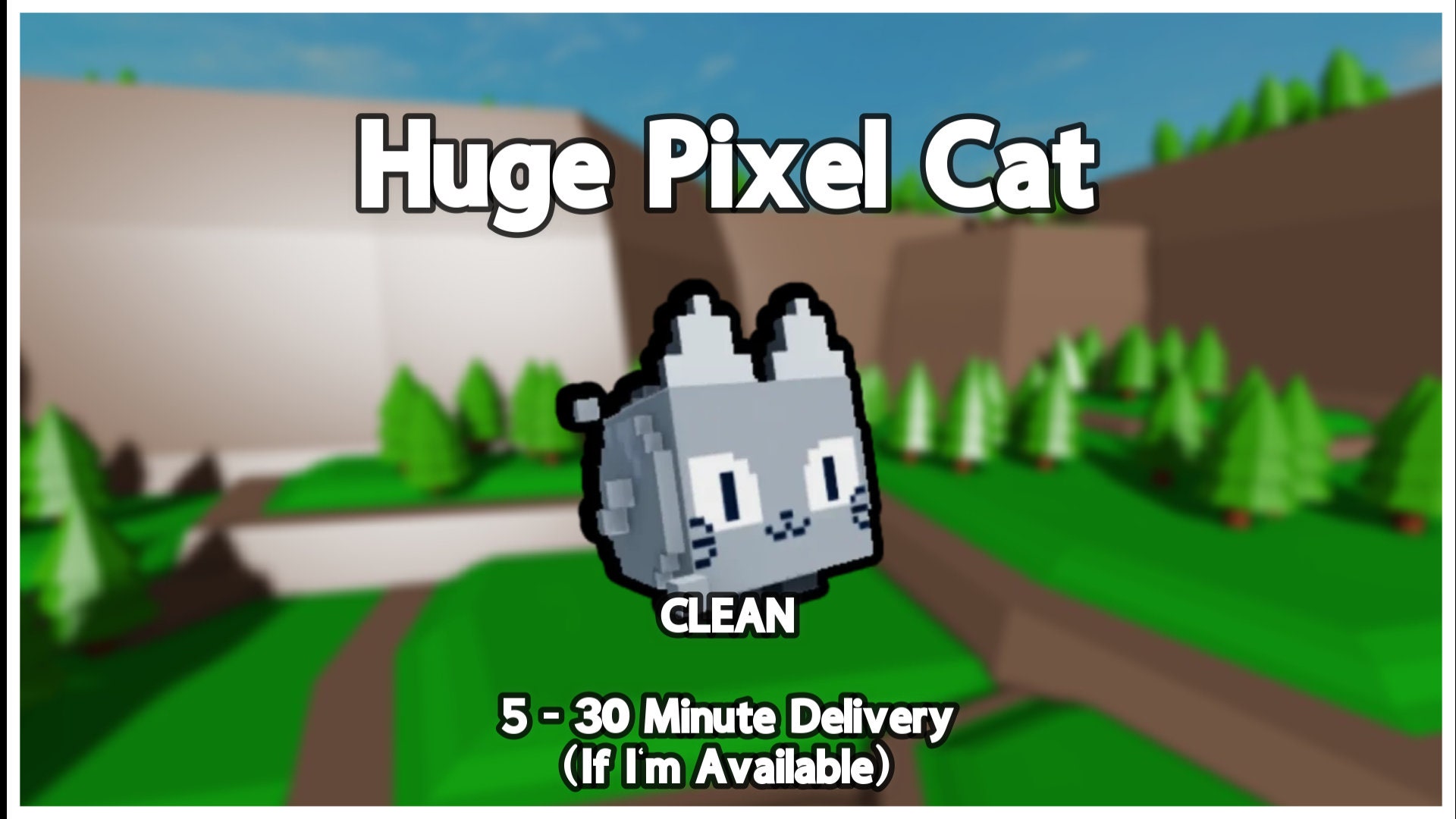 PSX Huge Pixel Cat Pet Simulator X Etsy