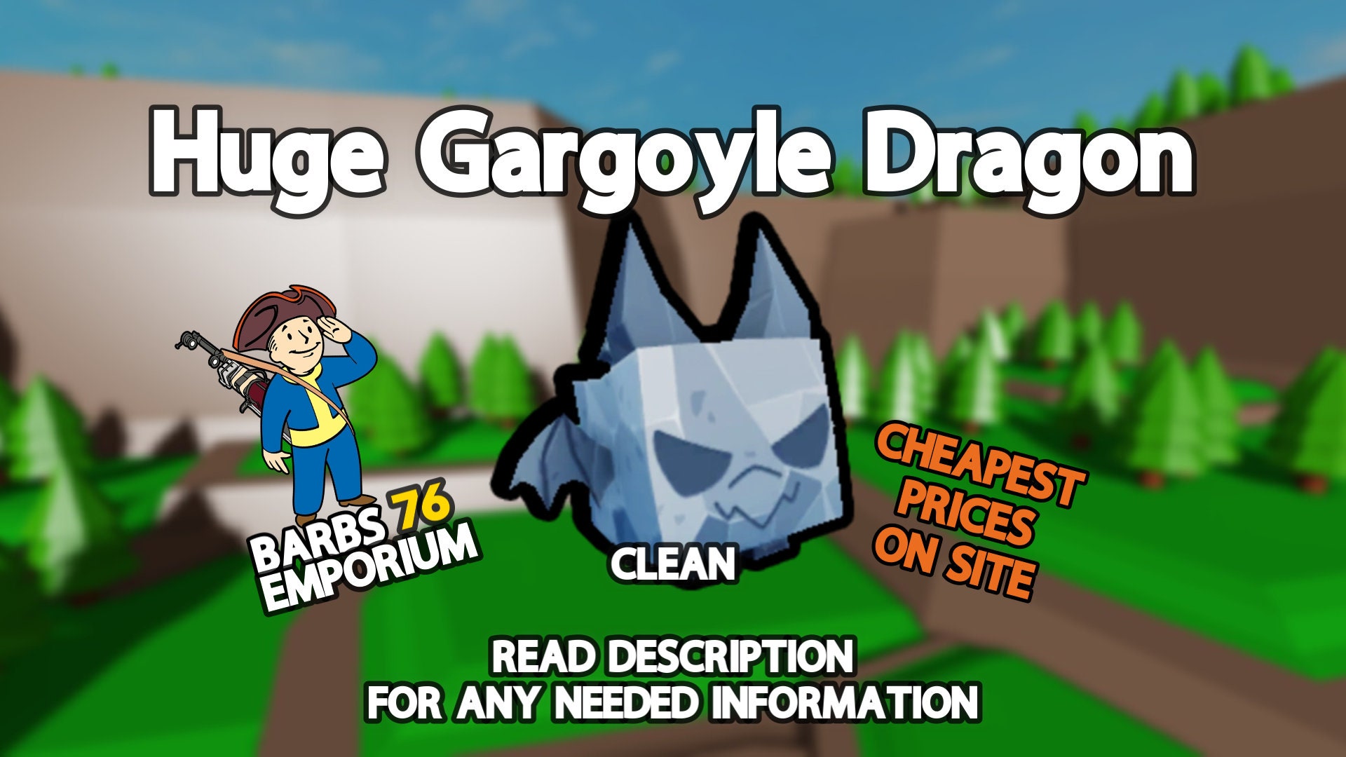 PSX Huge Gargoyle Dragon Pet Simulator X Etsy Singapore