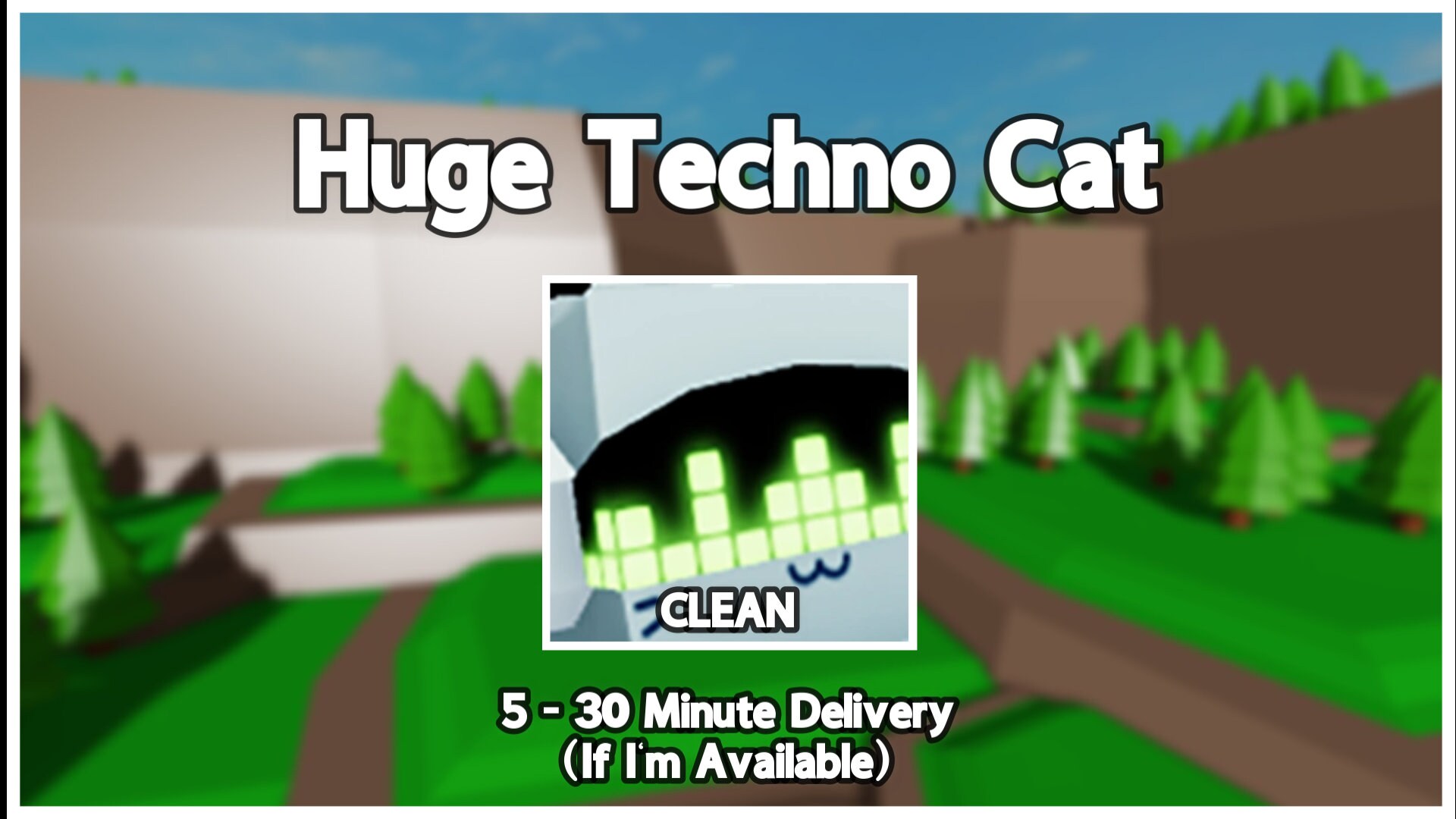 PSX Huge Techno Cat Pet Simulator X Etsy
