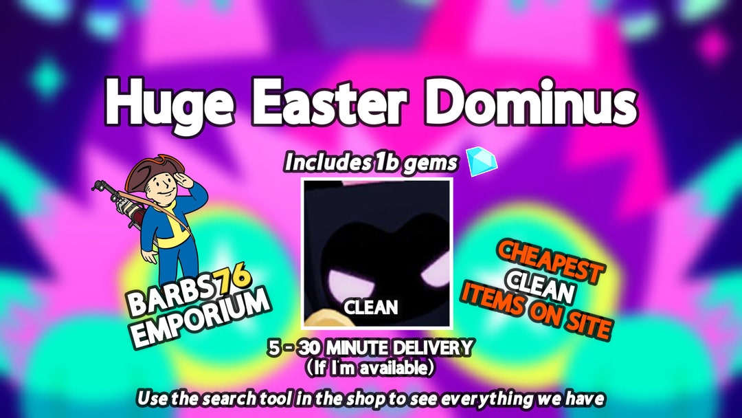 Psx Huge Easter Dominus Easter Exclusive Pet Simulator X Etsy