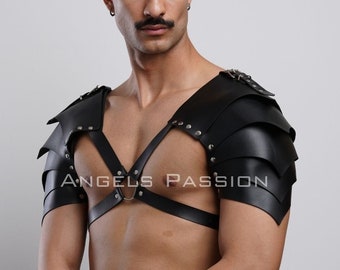 Vegan Leather Gladiator Armor Harness - Warrior Cosplay, Rave Outfit