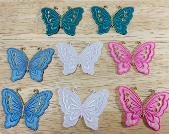 Stunning Butterfly Patch Iron-On Patch Iron On Embroidered Patch Appliqué Craft