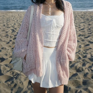 Yvonne Cardigan with Pockets Crochet Pattern | In-Depth PDF With Pictures | Advanced Beginner-Intermediate | Made-to-Measure | Unisex