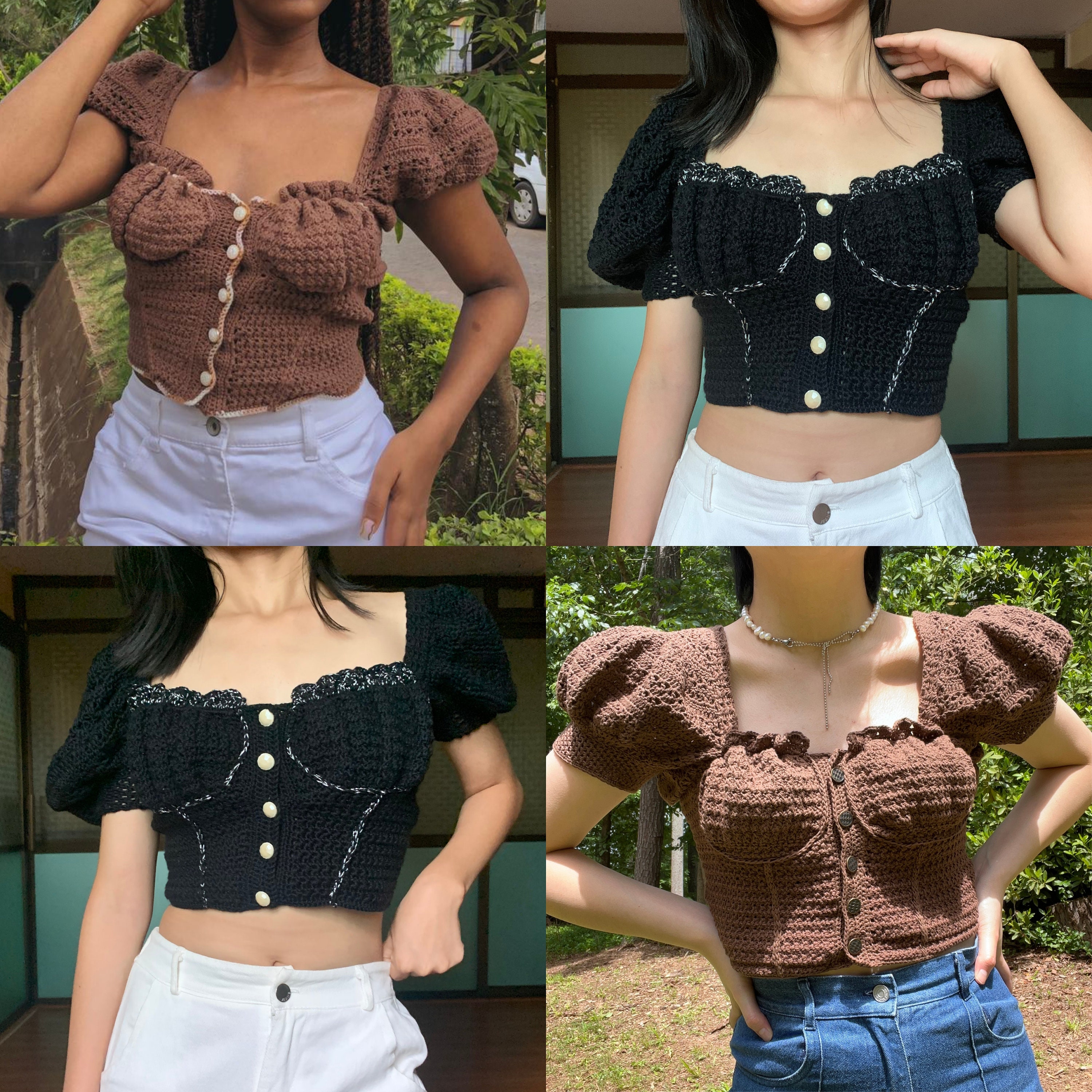 Patterns for crochet tops: This Summer's Easy Crochet Top Collection:  Townsend, Herman: 9798360996750: : Books