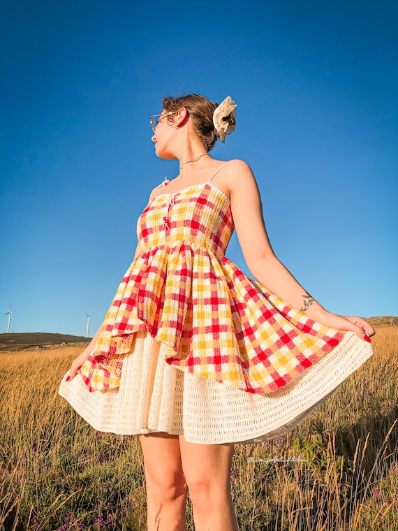white christmas dresses Boat neck dress with leather patch pockets and crochet trim – KÚR Collection