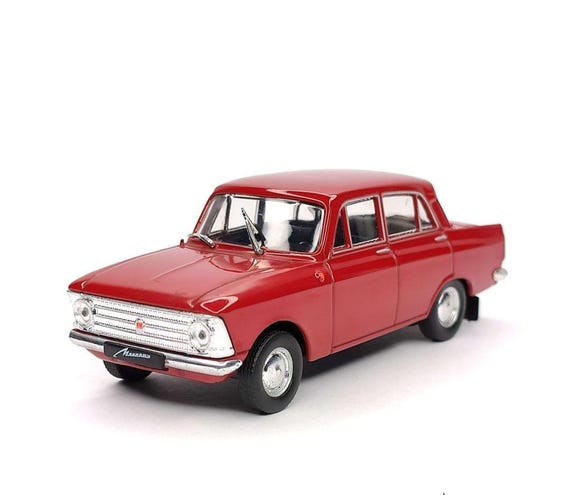 Diecast Soviet Car Moskvich 408 Moskvich 408 Deagostini 1/43 Scale