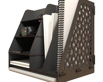 Desk Top Organizer, File Organizer For Desk, Wooden Desk Organizer with for Stationary, Office Desk Organizer,  Wooden display rack,