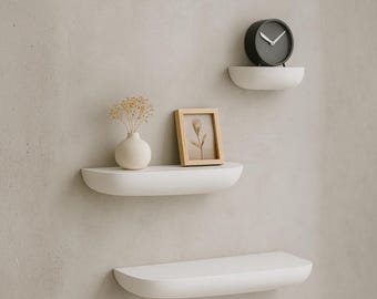 Colorful Floating Shelves, Small Wall Display Shelf, Mini Wooden Shelf, Shelf for plants & decor, Housewarming Gift (mod. 5, color, ord)