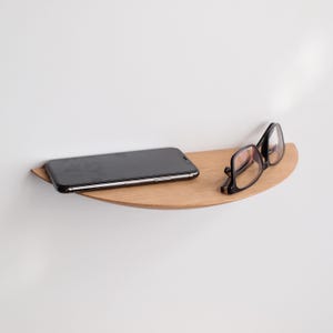Schwimmendes Wandregal aus Holz, Wanddekor Holzregale, Mini Holzregal, Blumentopfregal, Regale an der Wand, Housewarming Geschenk (mod. 2, eu)