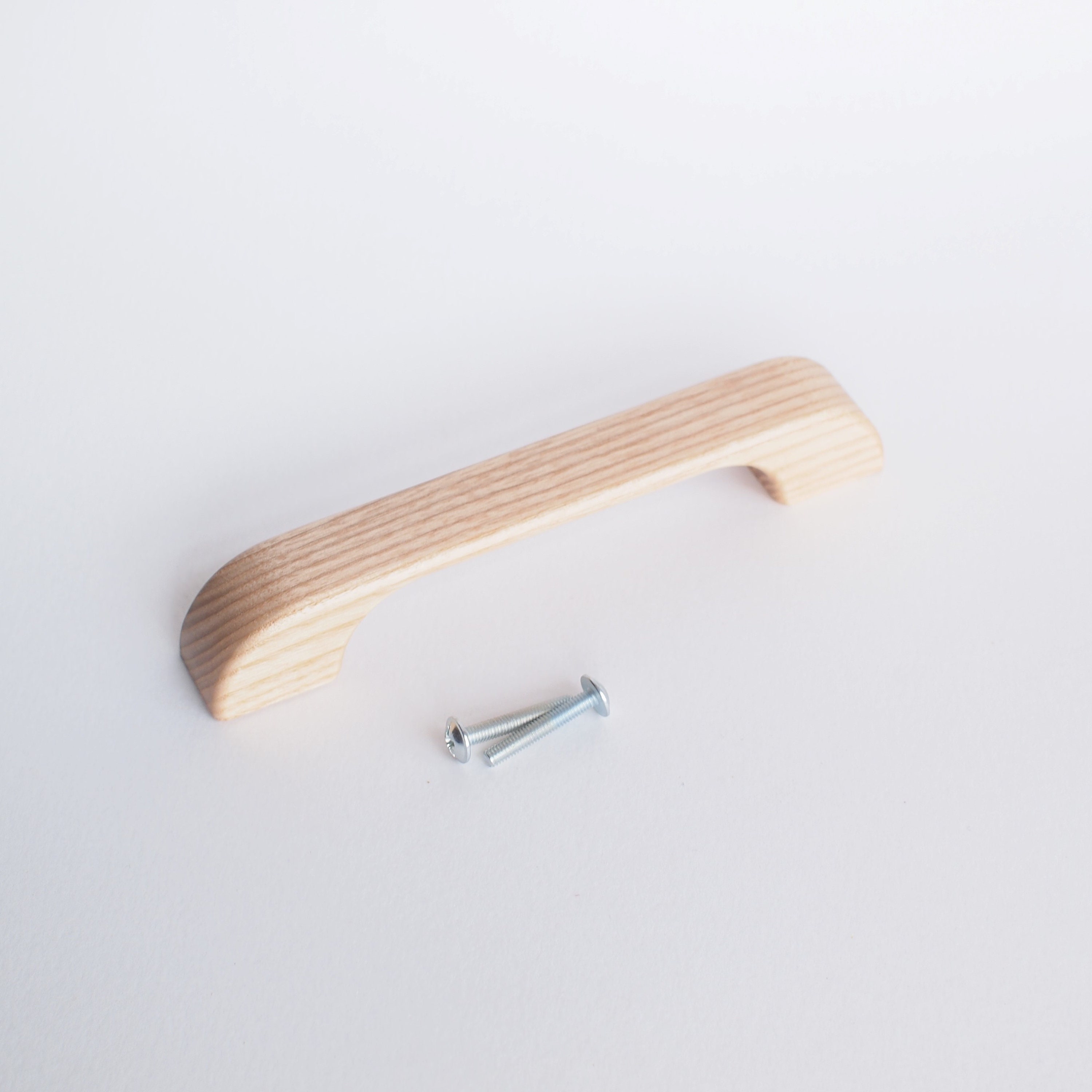 Scandinavian Style Oak Veneer Cabinet Handles – Natural Wood Drawer Pulls For Kitchen & Wardrobe