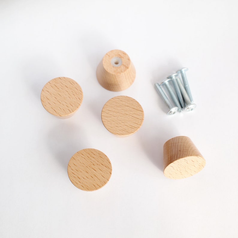 11/8 or 30mm Wooden Dresser Knobs Drawer Knobs Etsy