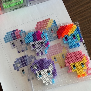Patrón My Little Pony Hama Beads PDF | Plantilla Pack Completo Poni | Descarga Digital Inmediata | Cuadrícula Pixel Art Hama para Niños