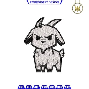 Mini disegni da ricamo di capre / Download digitale / File da ricamo / PES / Trendy / Ricamo carino