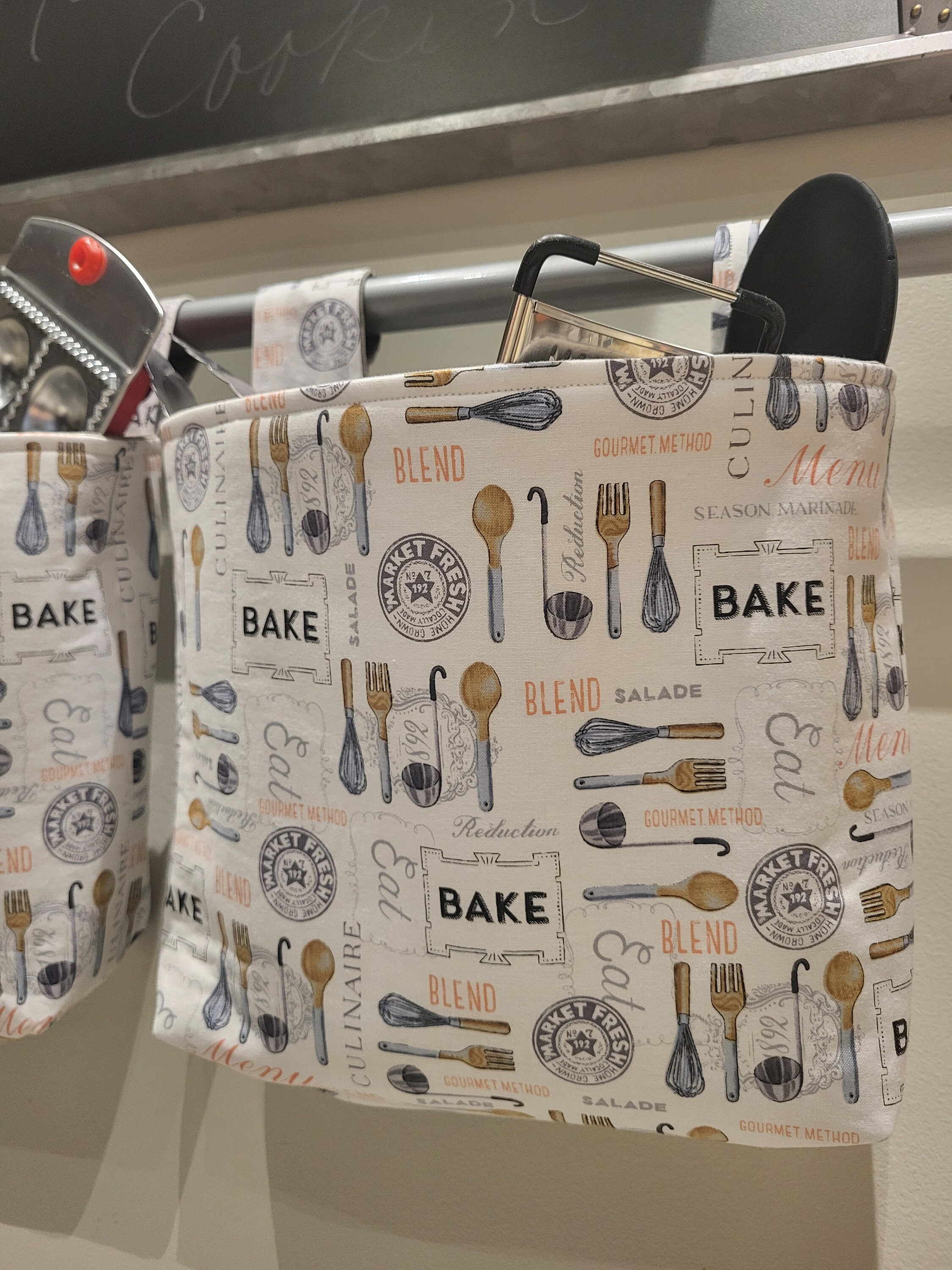 Hanging Kitchen Basket Buy 1 or a Set of 3 Cooking/baking Etsy