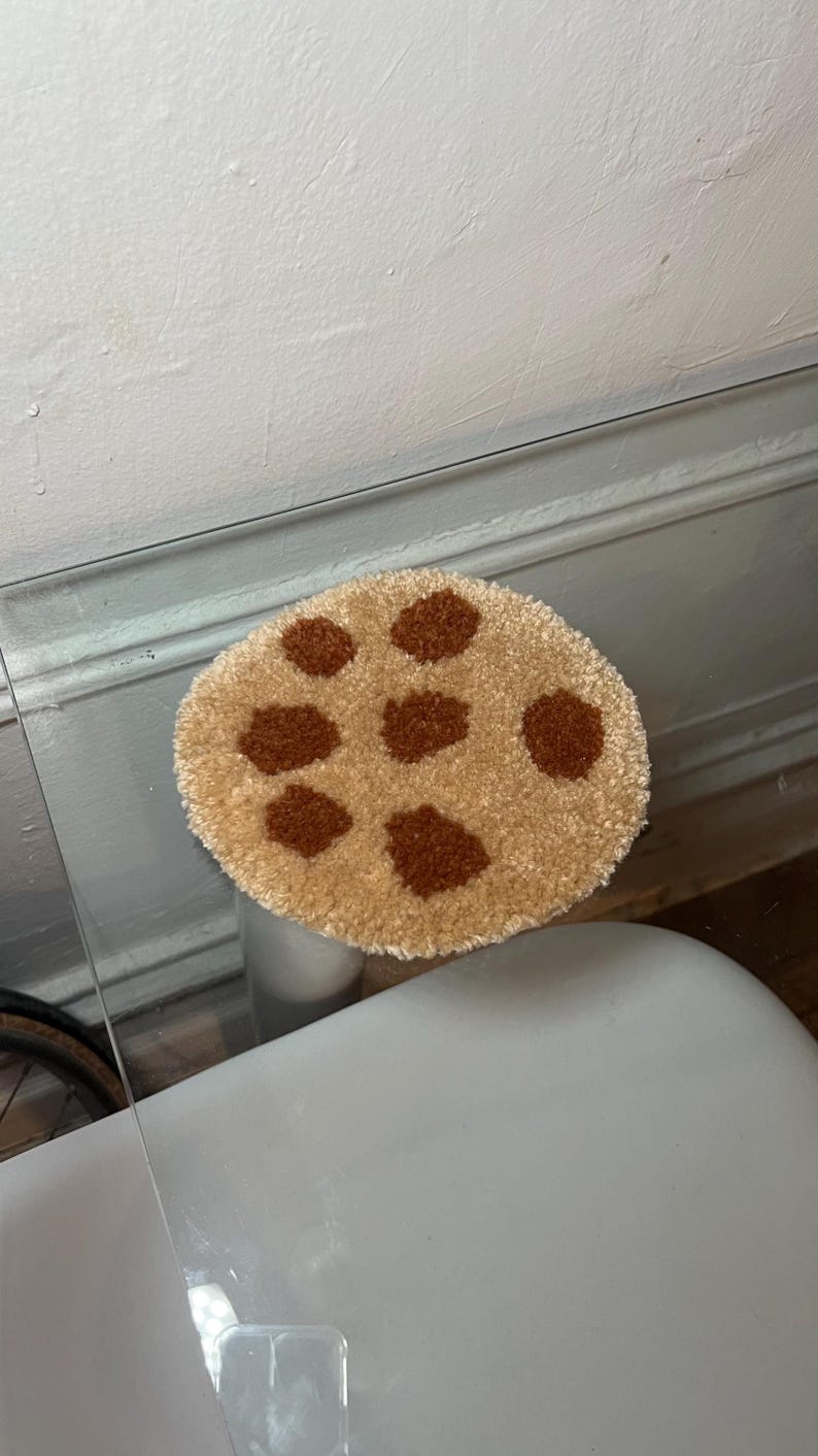 Cookie Rug | Chocolate Chip Cookie Rug | Cookie Mug Rug | Mini Cookie ...