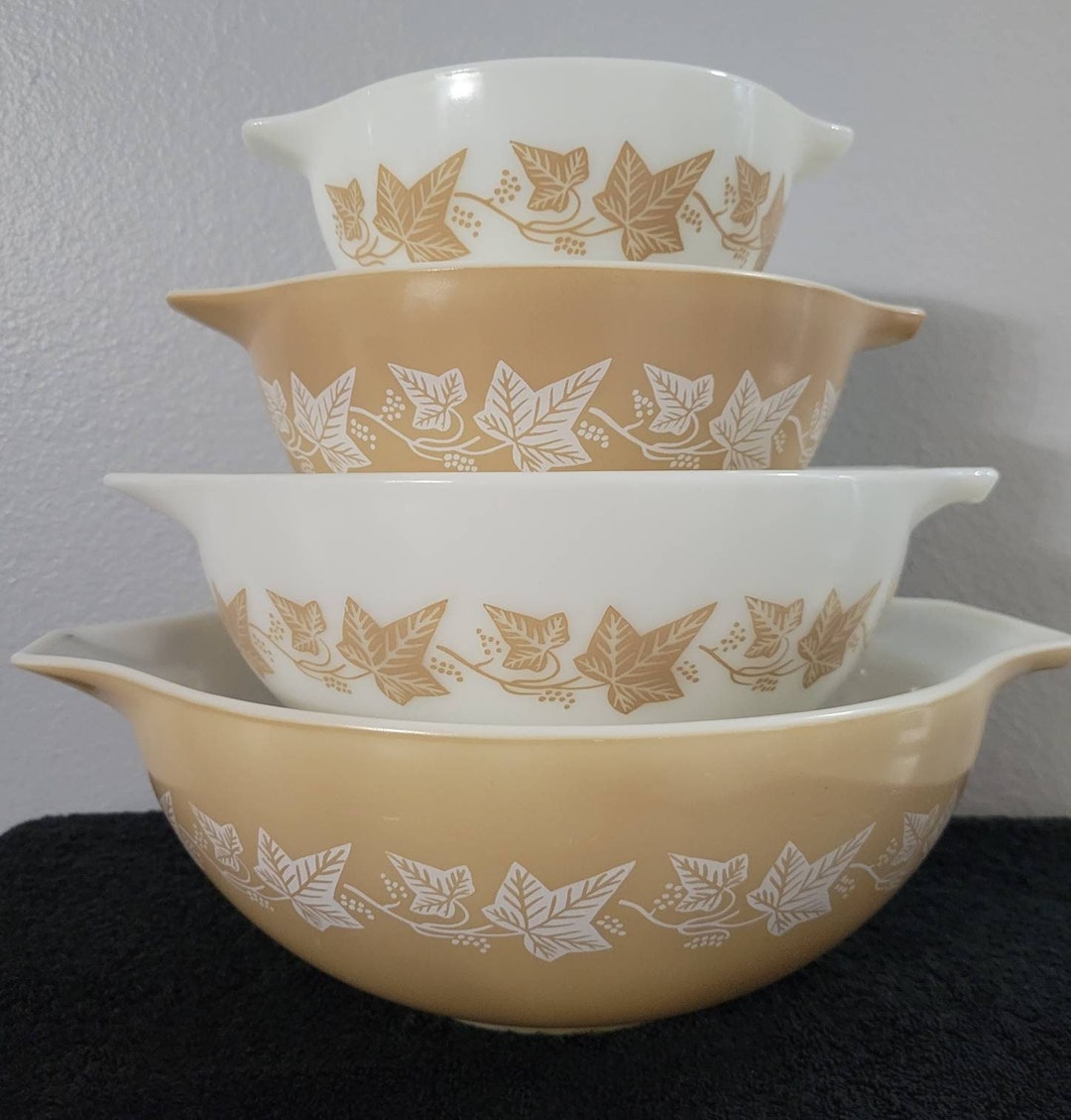 Pyrex Sandalwood Cinderella Mixing Bowl Set Etsy