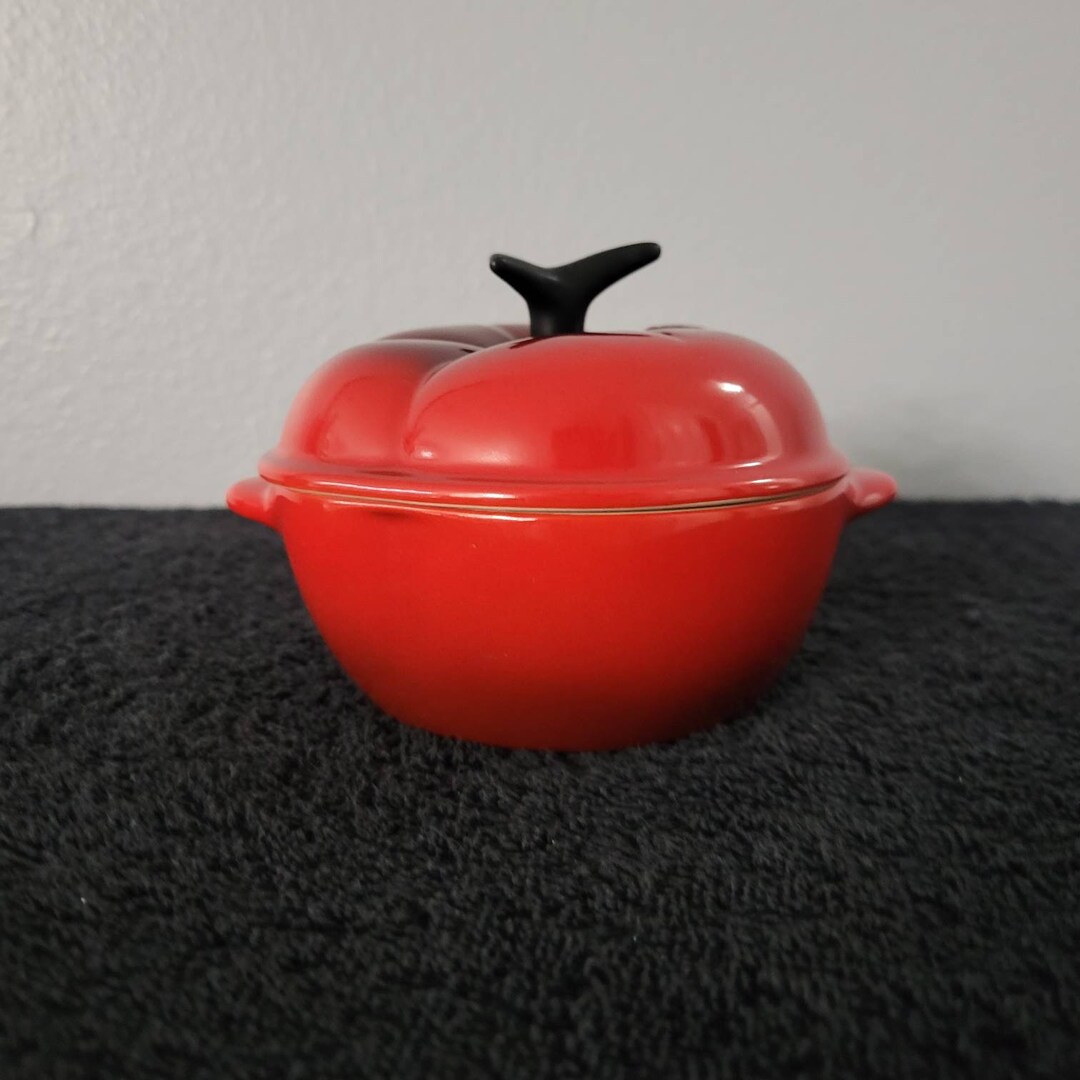 Le Creuset Cocotte Ceramic Red Tomato Ovenproof Mini Dutch Etsy