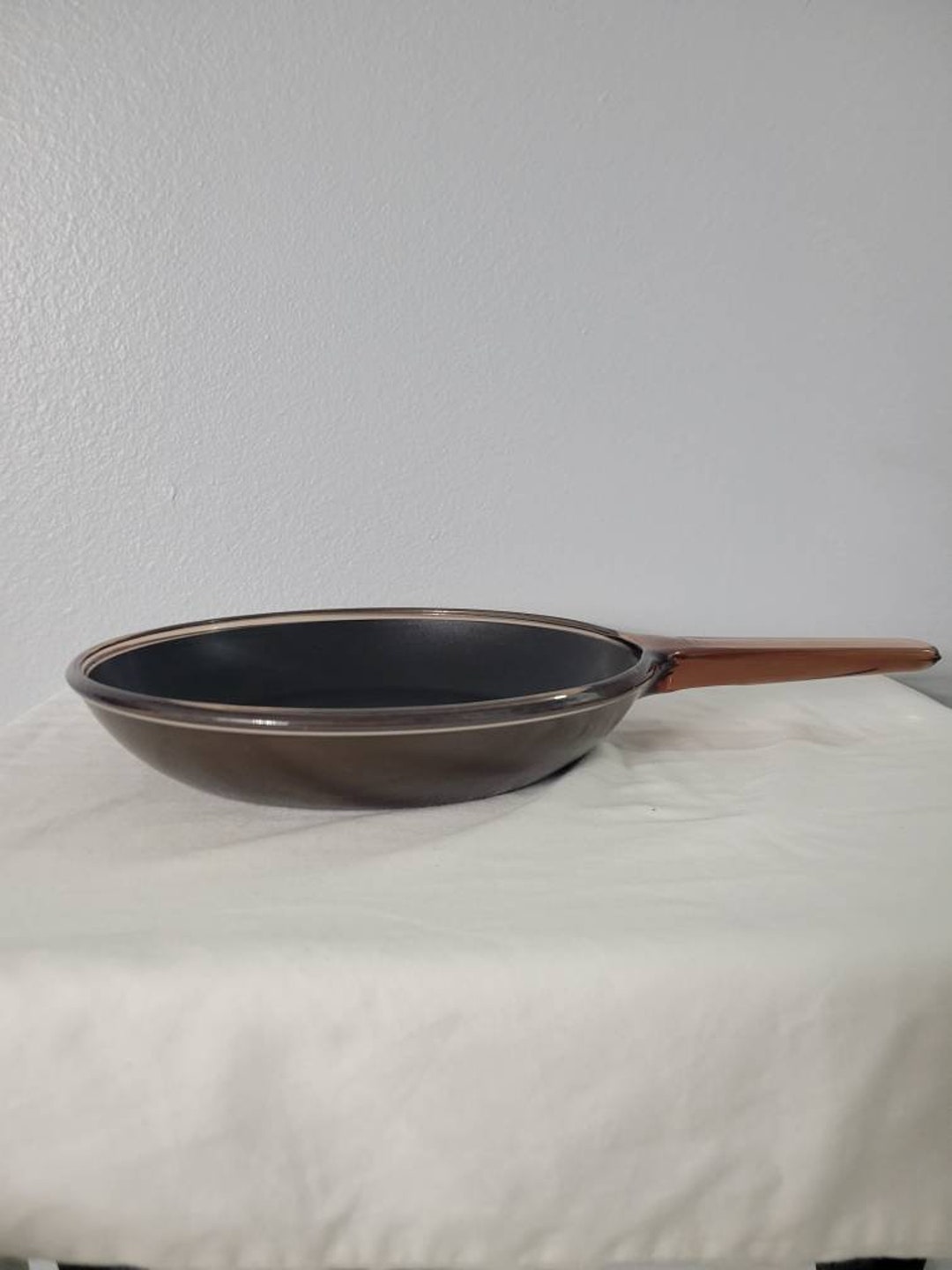 Corningware Vision 10 Amber Skillet Frying Pan Etsy
