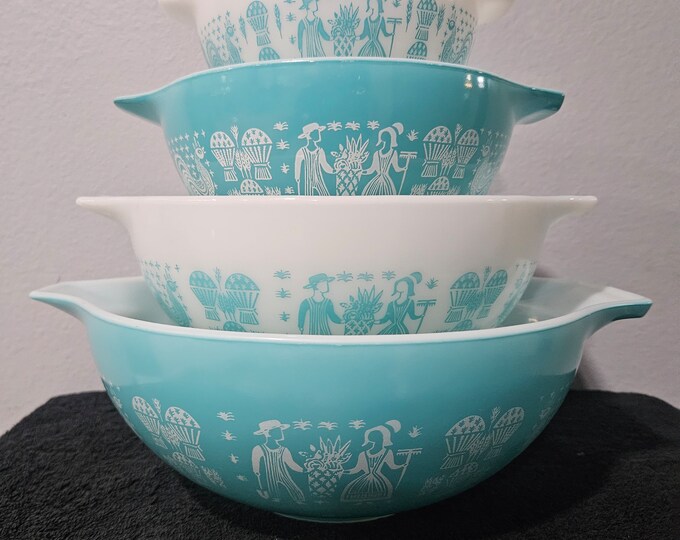 Pyrex Butterprint Set Pyrex Butterprint Cinderella Mixing Bowl Set - Etsy