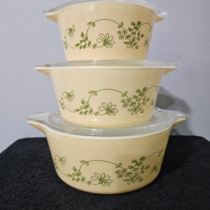 Pyrex Shenandoah Round Casserole Set