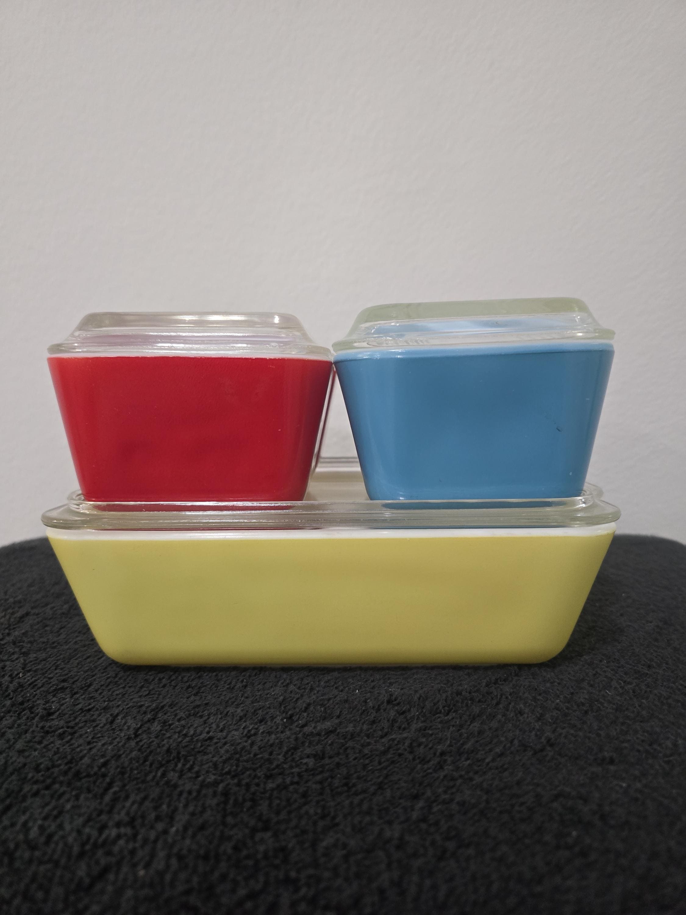 Pyrex Primary Refrigerator Dish Set Complete - Etsy