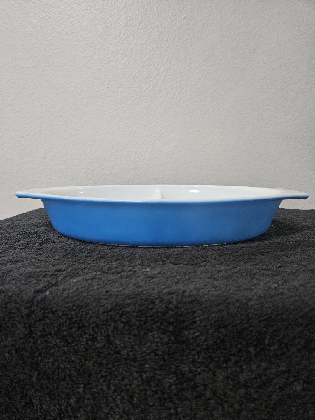 Pyrex Promo Royal Serving Dish Blue 063 Divided Dish - Etsy