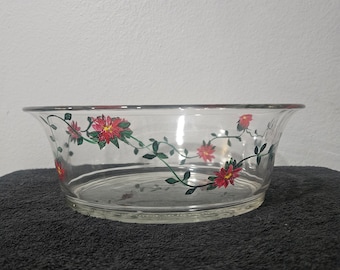 Pyrex Hand Painted 8501 Oval Casserole Dish