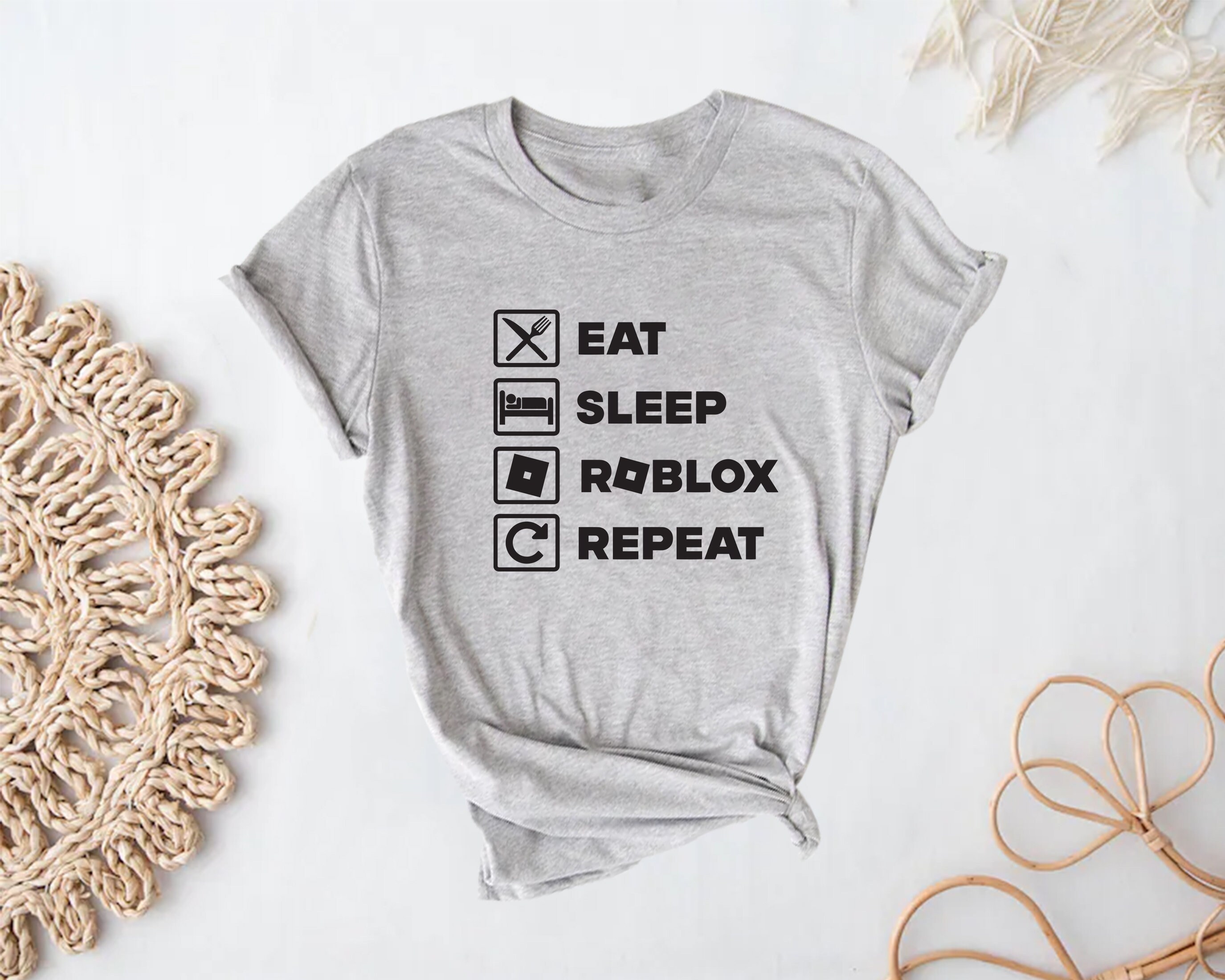 Eat sleep Roblox Repeat  Essential T-Shirt by bumpeshop