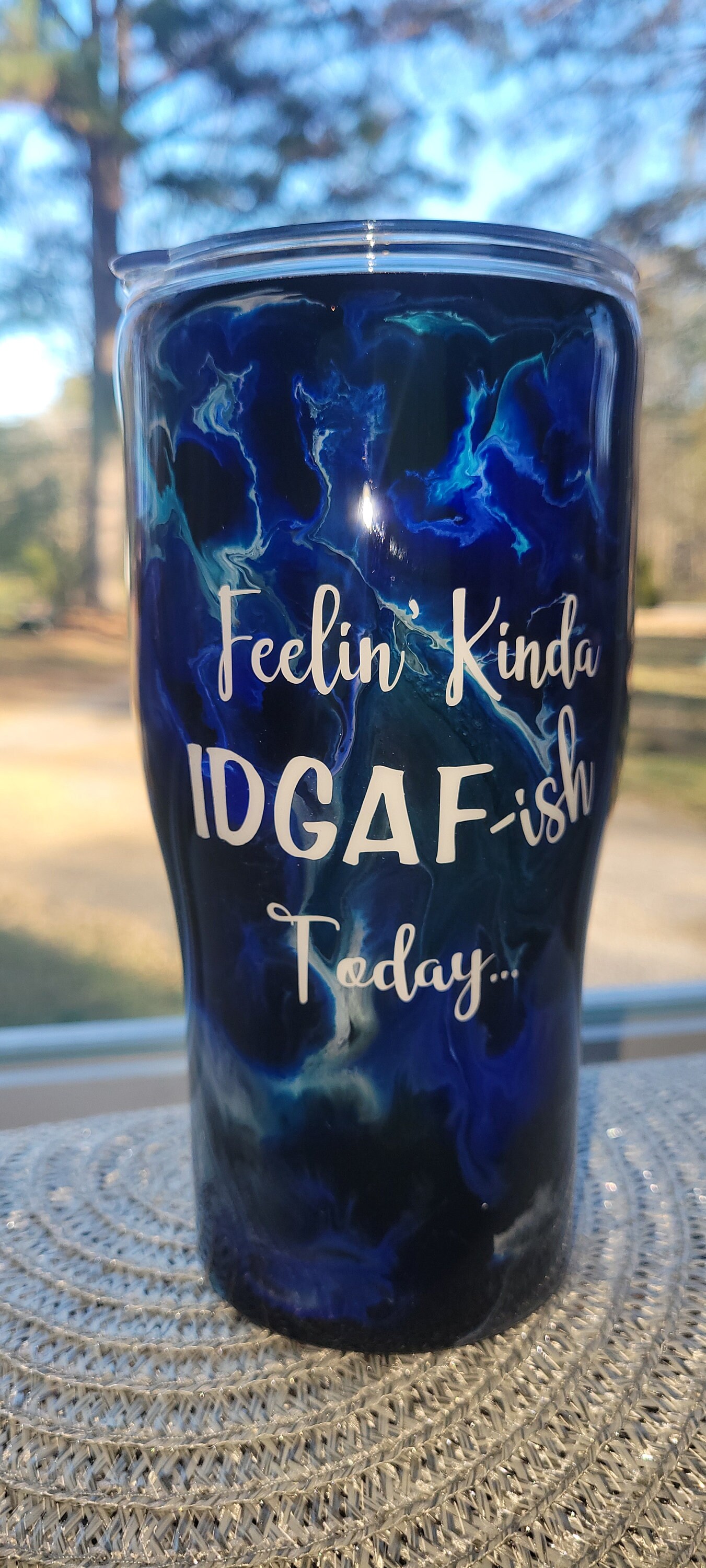 Made to Order Alcohol Ink 20oz Stainless Steel Tumbler W/lid & Straw ...