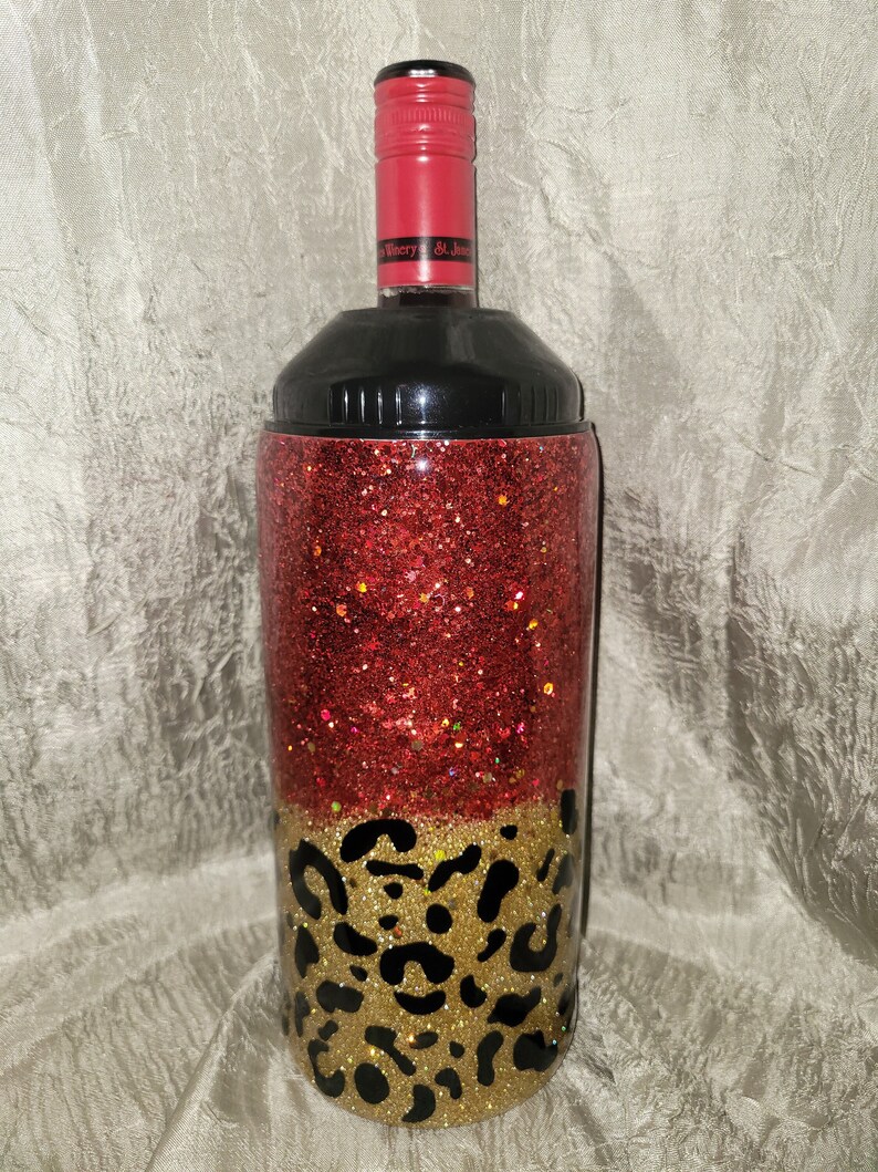 Made to Order. Custom Wine Bottle Chiller. Fits Most Standard 750ml