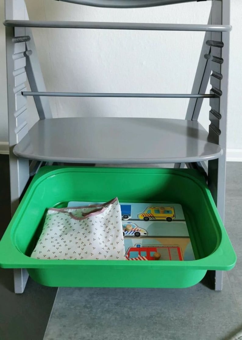 Adapter Set für Ikea Trofast Box an Hauck Alpha & Beta Hochstuhl, Haken für Hauck Hochstuhl