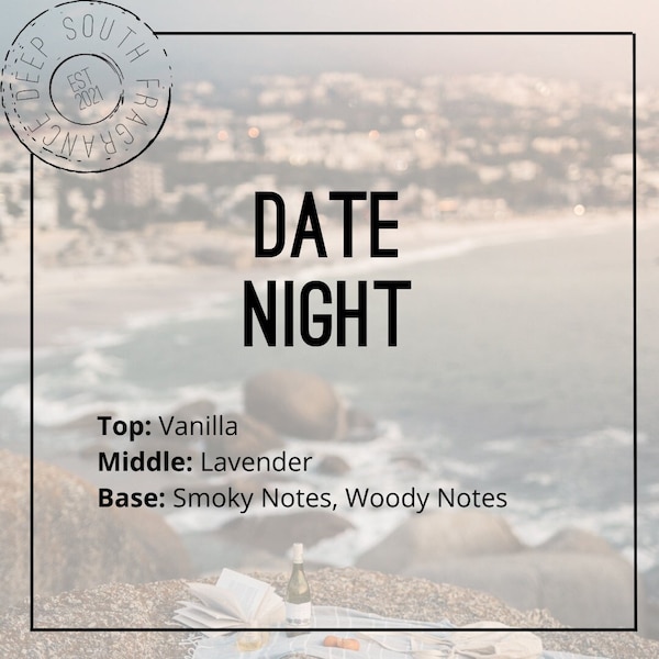Date Night (Iced Vanilla Woods Type) Fragrance Oil | Deep South Fragrance | Phthalate Free | Candle Making Supplies | Soap Making Supplies