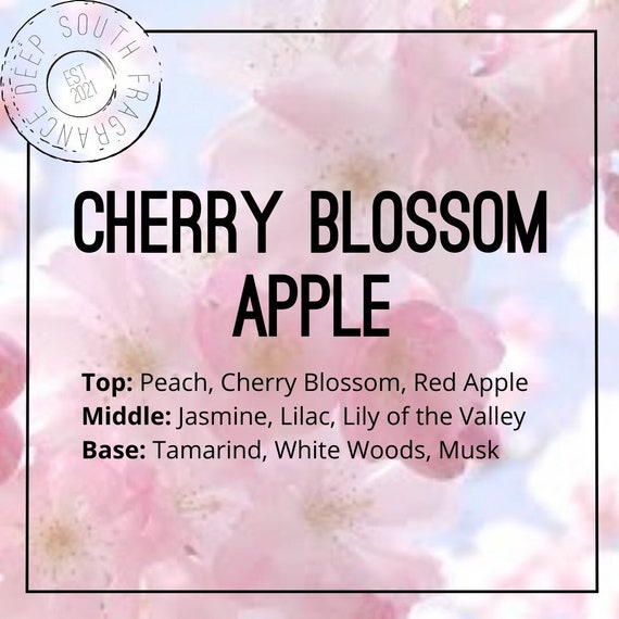 Cherry Blossom Apple love Spell Type Fragrance Oil Deep South Fragrance  Phthalate Free Candle Making Supplies Soap Making Supplies 