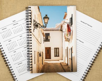 A5 Dagboek met weekweergave voor 2026 | Reisfotografieplanner | Fine Art landschapsdagboek | Cadeau handgemaakt briefpapier | Minimaal ontwerp
