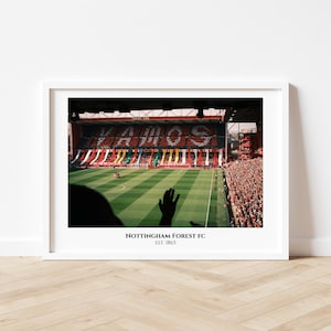 NFFC Wall Art | Nottingham Forest Print | City Ground Photo | Football Fan Gift | Home Decor | A3 A4 A5 Sizes | Original Photography Design