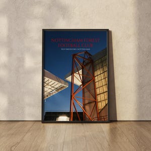 NFFC Wall Art | Nottingham Forest Print | City Ground Photo | Football Fan Gift | Home Decor | A3 A4 A5 Sizes | Original Photography Design