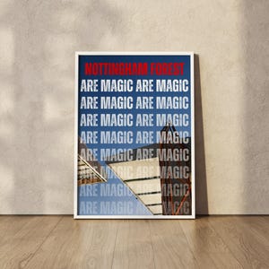 NFFC Wall Art | Nottingham Forest Print | City Ground Photo | Football Fan Gift | Home Decor | A3 A4 A5 Sizes | Football Chant Photography