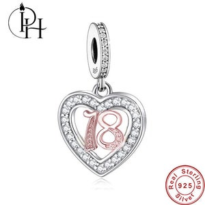 18th Birthday Charm Pandora Fitting Celebration Gift 925 Sterling Silver Bracelet Bead Daughter