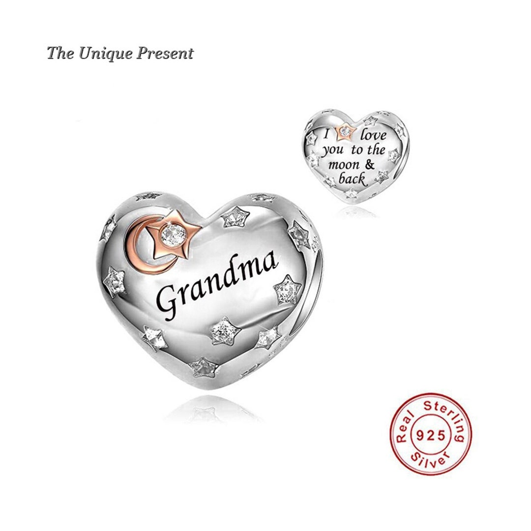 Grandma Birthday Charm Pandora Compatible 925 Sterling Silver Dangle, I ...
