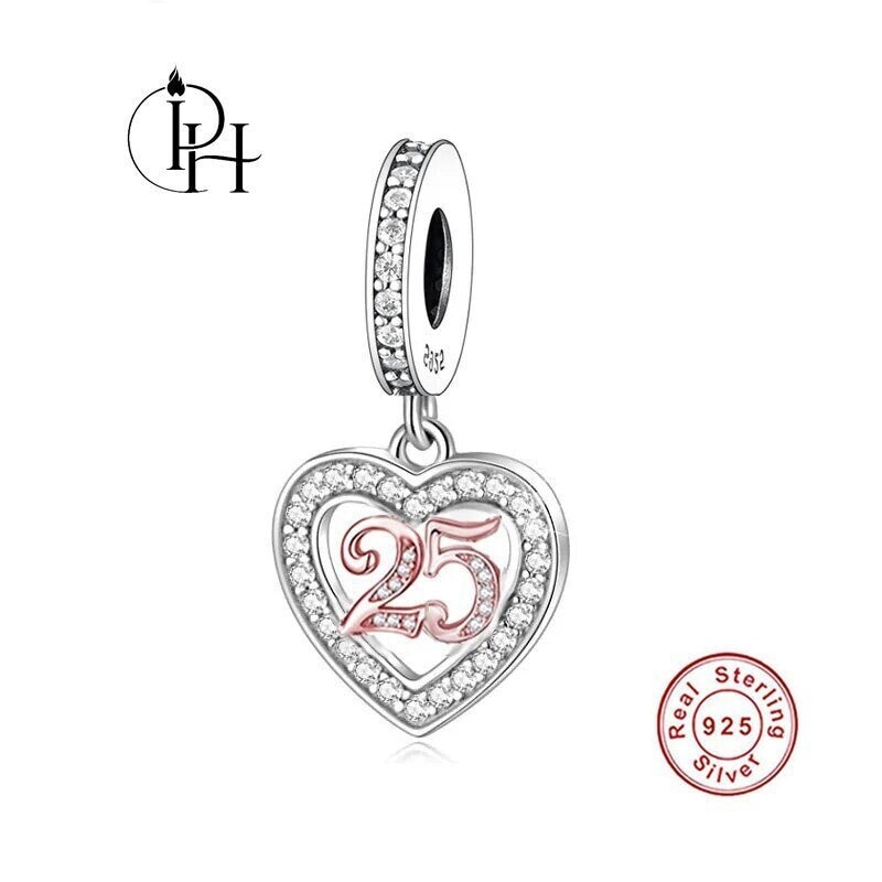 Authentic Pandora Charm, Daughter And Mother In Law Split Dangle, #799321C01 - Foto 3