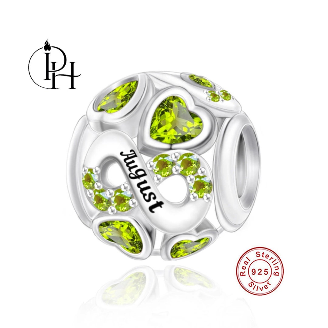 August Birthday Pandora Charms Sterling Silver Pandora August