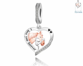 Pandora Fitting Horse Riding Charm 925 Silver Horsing Birthday Dangle  Genuine I Love You Forever