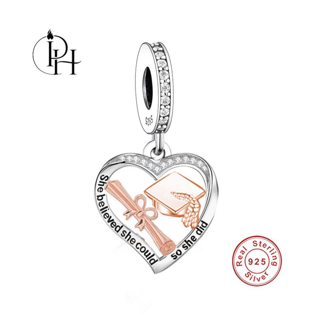 Pandora Fitting Graduation Charm University Ceremony Cap Dangle Genuine ...