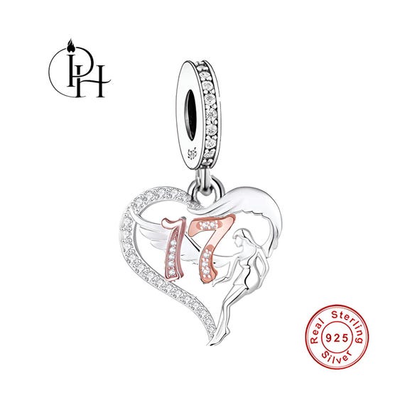 17th Birthday Charm Pandora Fitting Guardian Angel Gift Genuine
