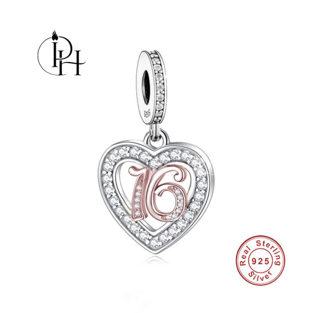 Buy Pandora Fitting 16th Birthday Charm Genuine Bracelet Bead Years of Love  S925 Sterling Silver Gift Online in India