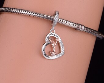 J&M 'Love To Cheer' Charm Bead - Silver Dangle Charm For European Bracelets - View #2